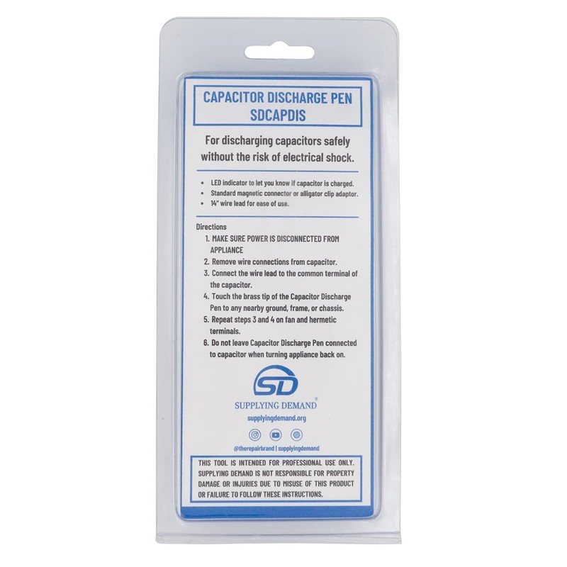 Supplying Demand CAPDIS Capacitor Discharge Pen Tool with LED Indicator
