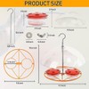 Hummingbird Feeders for Outdoors Hanging Bird Feeder with 8 Feeding