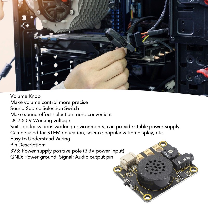 Micro:bit Speaker Expansion Board NS8002 Bridge Audio Amplifier Stable Power