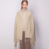 RIIQIICHY Ladies Scarf Beige Pashmina Shawls and Wraps for Wedding