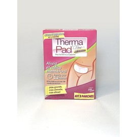 3 Parches Termicos Para El Alivio De Los Cólicos Menstruales, kit mensual 3 parches, 20 x 9.5 cms, abarca todo el vientre bajo, alivio sin medicamentos por 12 hrs