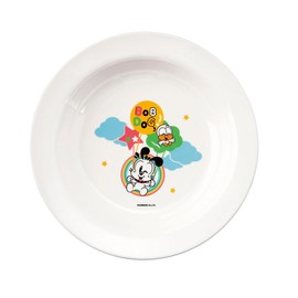 Taiwa MC-6-LBD Children's Tableware, Curry Plate, Diameter 7.5 x Height 1.3 inches (19.0 x 3.3 cm), Plastic, Dishwasher Safe, Storage Safe for Lunching, Made in Japan