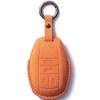 GLXKITVL Suede Leather Car Key Fob Case Cover Shell Fit