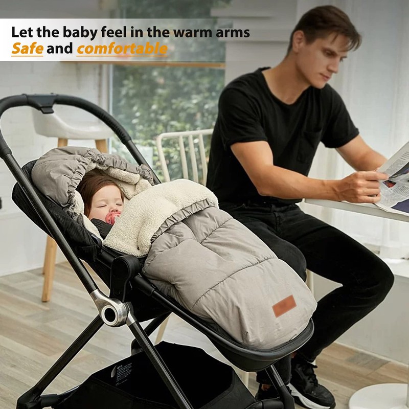 LAT Baby Warm Bunting Bag Universal,Stroller Sleeping Bag Cold Weather,Waterproof