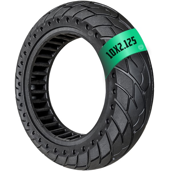 MOOVMOOV Solid TIre 10x2.125 Compatible with Pure Air Electric Scooter,