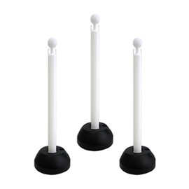 Mitsugiron SF-11 Safety Disaster Preparedness Compartment Organization Chain Stand, 33.5 x 10.0 inches (850 x 255 mm) (Set of 3, Without Chain), White