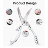 Poultry Scissors, Sharp Kitchen Scissors, Stainless Steel with Ergonomic Handle,