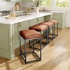 MAISON ARTS Counter Height 24" Bar Stools Set of 2