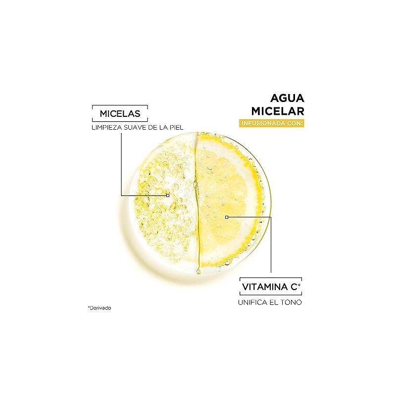 Garnier, Agua Micelar Desmaquillante Express Aclara 100Ml