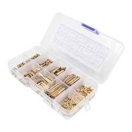 320pcs NUZAMAS M2 Motherboard Standoff Screws Male Female Hex Brass Spacer Standoff Screw Nut for DIY Computer Assembly Circuit Board Motherboards