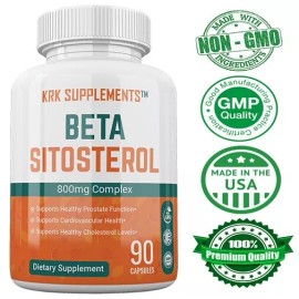1 botella de beta sitosterol 800 mg soporte de próstata vejiga urinaria KRK suplementos
