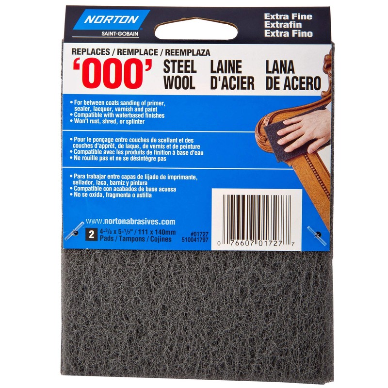 Norton 01727 Gray Norton Wool Pad