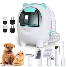 Aoresac Pet Grooming Vacuum for Dogs & Cats - 12000Pa Suction, Large Dust Cup, Low Noise, 5 Grooming Tools for Shedding