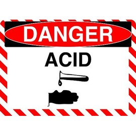 Graphical Warehouse - Danger: Acid Floor Sign-30"