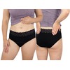 Hydas Period, Incontinence and Postpartum Briefs with Elegant Lace: Versatile