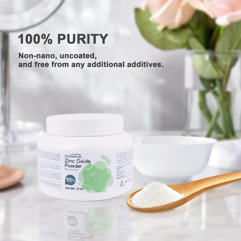 Polvo De Óxido De Zinc Sturelehub 473 Ml 100% Pureza
