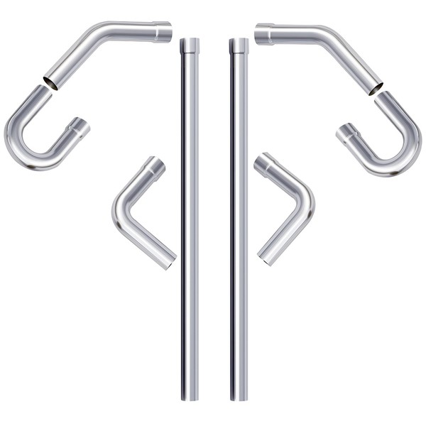 A-KARCK Mild Steel Mandrel Bends 4 Pcs, 3 Inches Mild