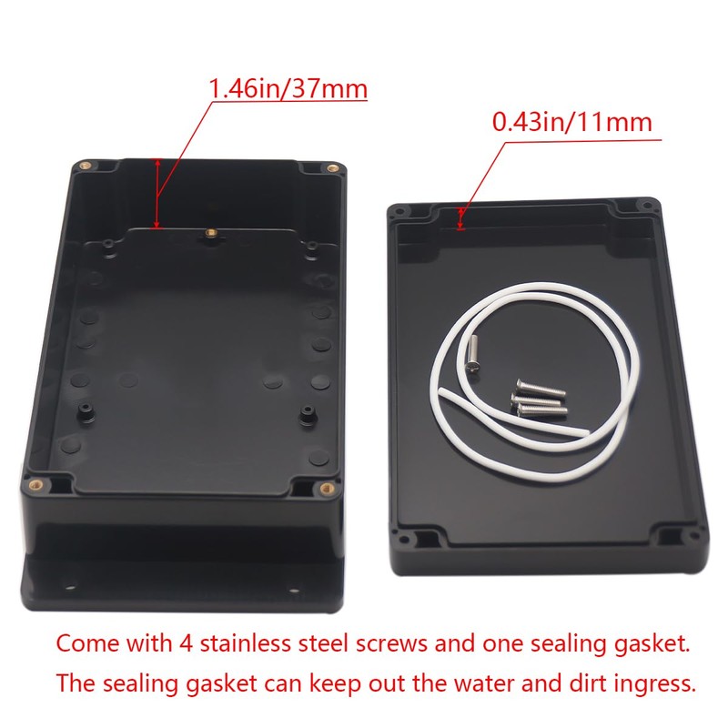 Junction Box IP65 Waterproof ABS Plastic Electrical Project Case Power