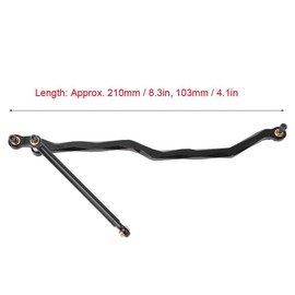 RC Car Steering Rod, RC Car Steering Pull Rod RC Tie Rod Link Rod Fit for 90018 1/10 RC Car Axial Wraith Steering Links Axial Wraith Steering Links