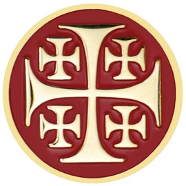Jerusalem Cross Lapel Pin