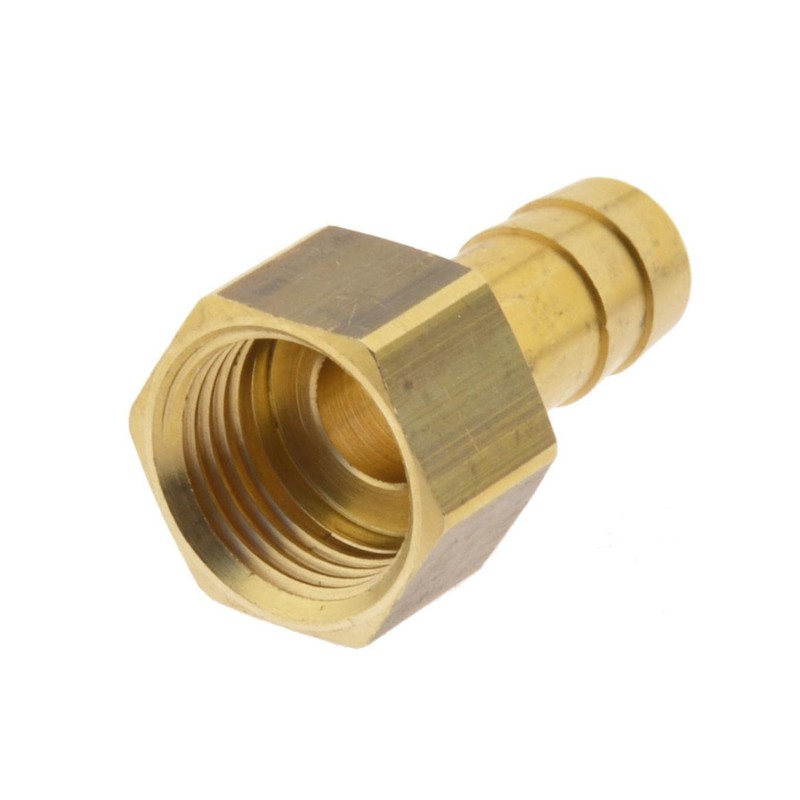 Screw-on hose nozzle M 14 x 1.5-9 mm, material: brass.