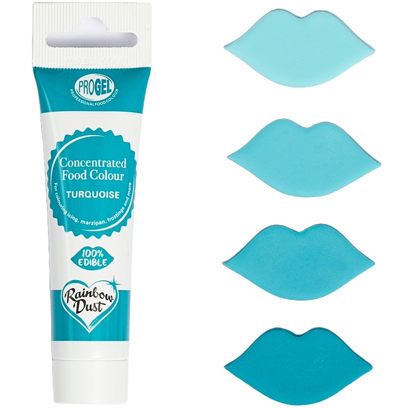 Rainbow Dust ProGel Professional Food Colouring (Turquoise, 25g)