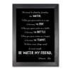 Bruce Lee Full Water Quote #B A4 Unframed My Friend