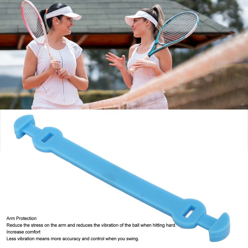 6 Pcs Tennis Racket Vibration Dampeners Long Buckle Tennis Racquet