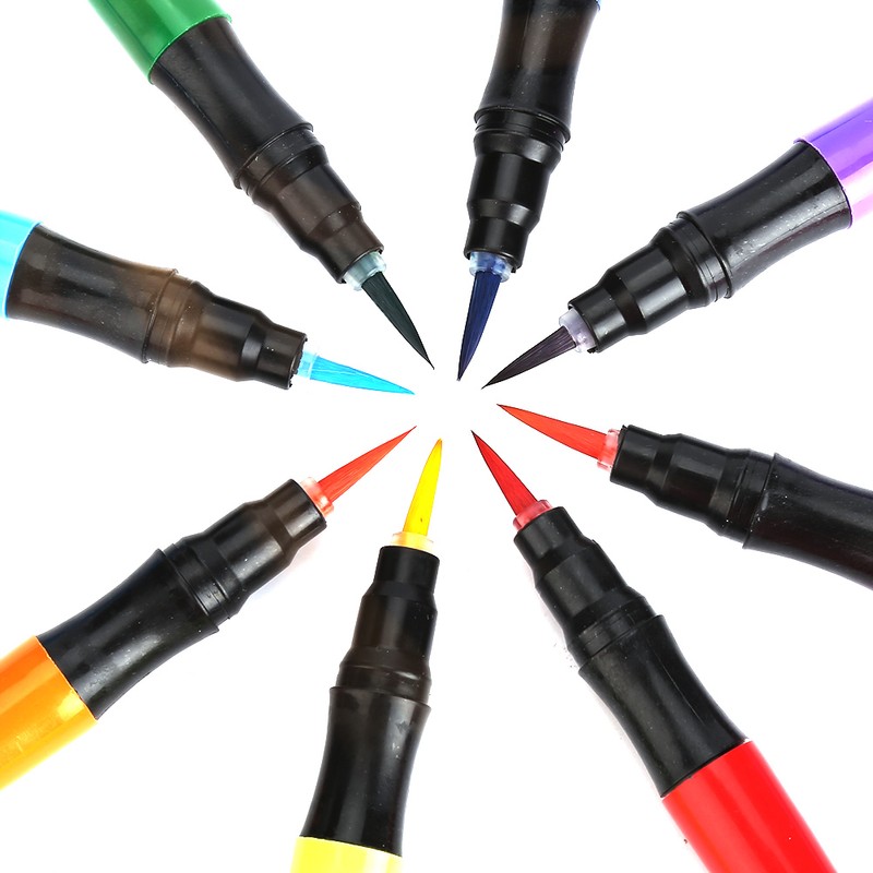 8Pcs Body Painting Brush Pen Set Artistic Watercolour Drawing Pen