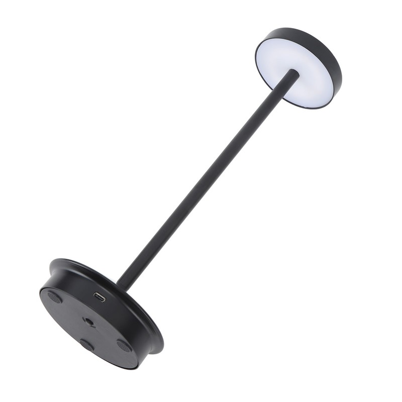 Rechargeable LED Table Lamp 2000mAh Cordless Battery Operated Metal Bedside