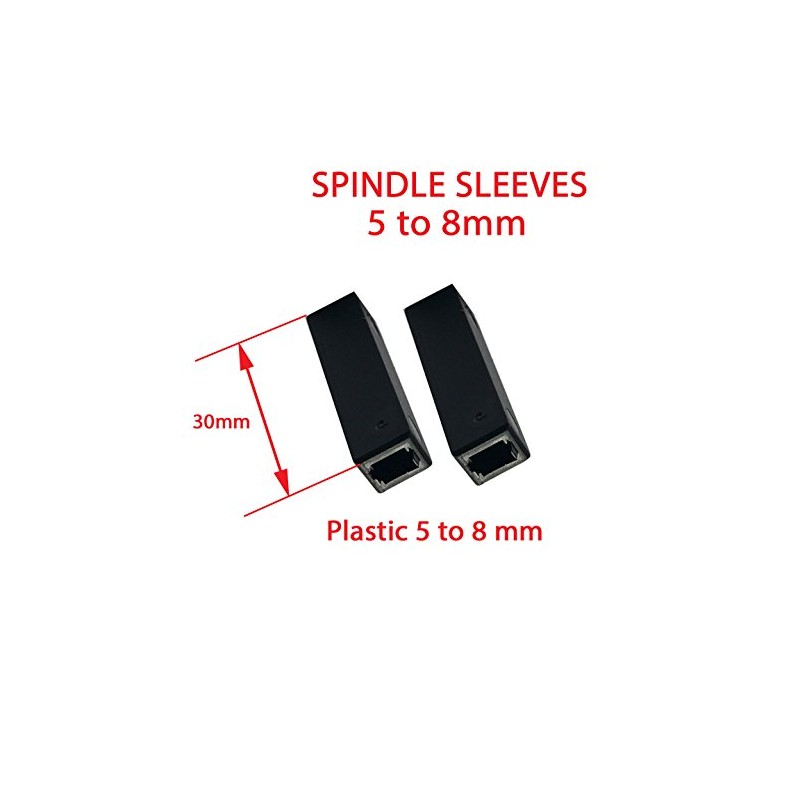 Spindle Sleeves Shims Converts Black Nylon Sleeve (Nylon 5-8mm -