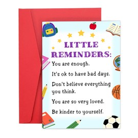 School Supplies for 1st 2nd 3rd Grade Students, Little Reminder Card for Students, Colleague Congrats Gifts, Friendship Thank You Appreciation Cards for Teacher Nurse, Proud of You Cards Friend