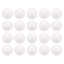 sourcing map 20pcs POM Bearing Balls 25mm Solid Plastic Bearing Balls, Precision POM Balls