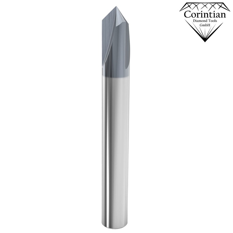 Corintian Solid carbide chamfer cutter with AlTiN coating, diameter 3-12