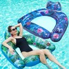 FindUWill 2 Pack Large Pool Chair Floats, Inflatable Pool Floats
