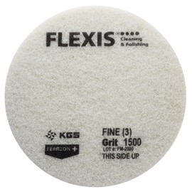 FLEXIS KGS Floor Cleaning & polishing Pads 17 inch, grit 1500 - Yellow (2 Pack)