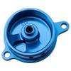 Tusk Aluminum Oil Filter Cover Blue Compatible with Kawasaki KX450F