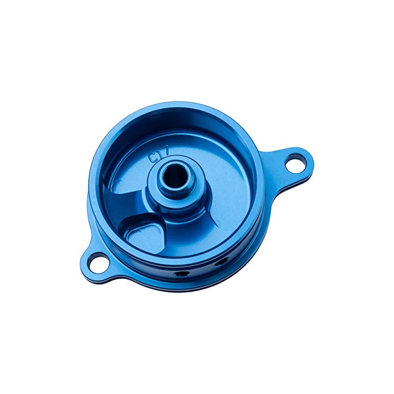 Tusk Aluminum Oil Filter Cover Blue Compatible with Kawasaki KX450F