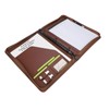Freeprint Zippered Portfolio 3 Ring Binder Organizer with Writing Pad
