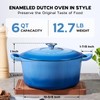 Onader 6QT Enameled Cast Iron Dutch Oven Pot with Lid,