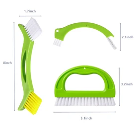 siismi 4-in-1 Grout Cleaning Brush Kit, Grout and Gap Cleaning Brush, Cleaning Brush for Deep Cleaning of Showers, Floors, Bathroom and Kitchen