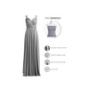 Bridesmaid Dresses for Women, Convertible Sleeve V-Neck Floor Length Prom