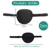 LBJFYHJN 2 Stück Augenklappe pirat, Augenklappe, 3D verstellbare Monokular Eye