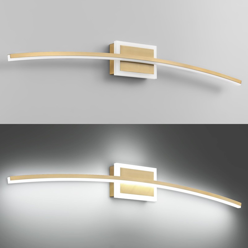 PRESDE 40inch Dimmable LED Gold Vanity Light for Bathroom,Bathroom Light