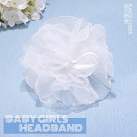 Fashband Baby Girls Headband Elastic Floral Pattern Soft Cute Headpiece for Newborn Infant and Toddler (B, One Size)