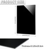4 Pieces Black Acrylic Sheet, 8 x 12 Inch 1/8
