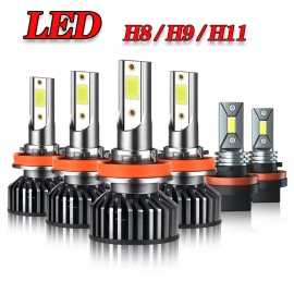 For 2016-2023 Toyota Tacoma 6x CSP LED Headlight High Low Beam Fog Light Bulbs