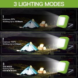 LED Work Light Rechargeable,2 Pieces, Solid construction/1000 Lumens/Waterproof/5000mAh.Portable Light, Magnetic Light,Rechargeable LED Light for Job Site Lighting,Camping,Power Outage,Hiking