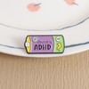 Powered By ADHD Enamel Pin, Neurodivergent Battery Lapel Brooch, ADHD