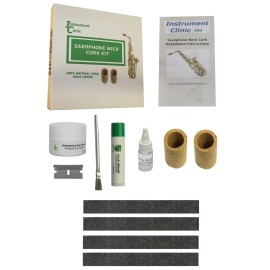 Instrument Clinic IC Tenor Saxophone Natural Neck Cork Kit, Seamless!  Maintenance Items